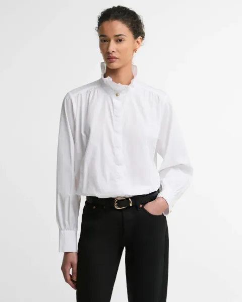 Adina Ruffle Collar Shirt