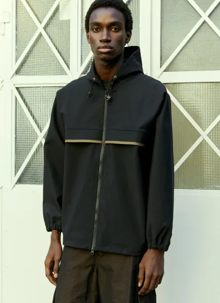 Bonded Fleece Hooded Jacket