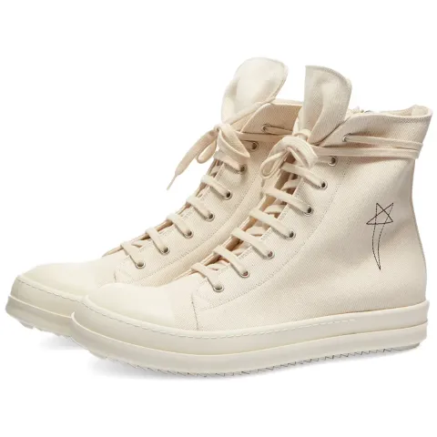 DRKSHDW SNEAKS Pentagram Embroidery Hi Sneaker