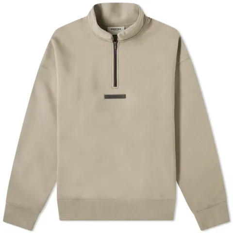 Mock Neck Half Zip Sweat