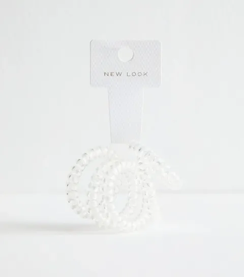 Crystal Pack of 5 Spiral Hair Bands