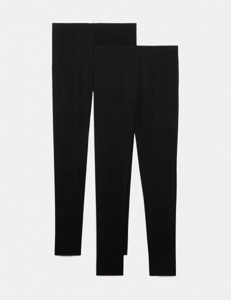 Marks & Spencer 2 Pack Heatgen Thermal Leggings Black