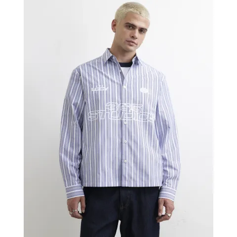 River Island Boxy Fit Stripe 365 Studios Shirt
