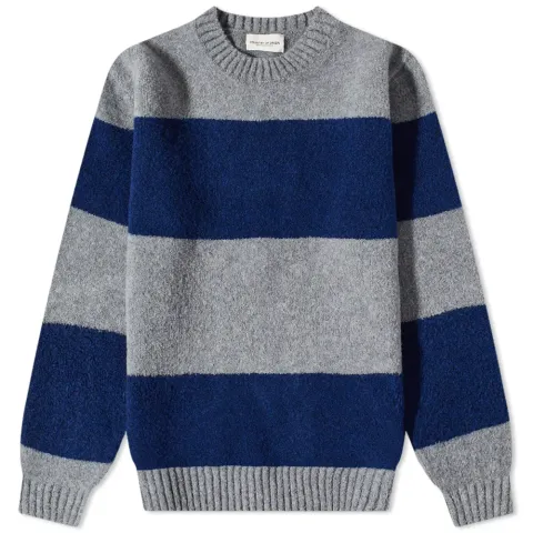 Eskimo Fleece Stripe Crew Knit