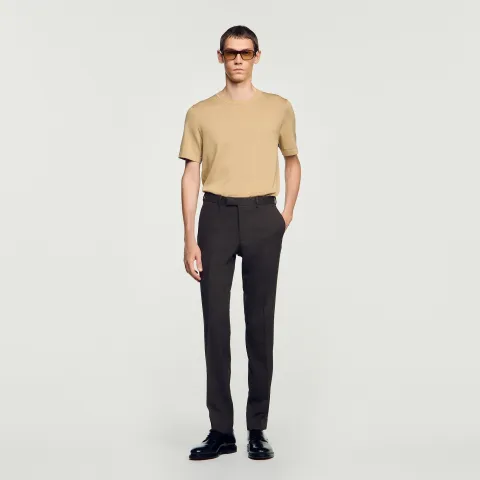 Wool suit trousers