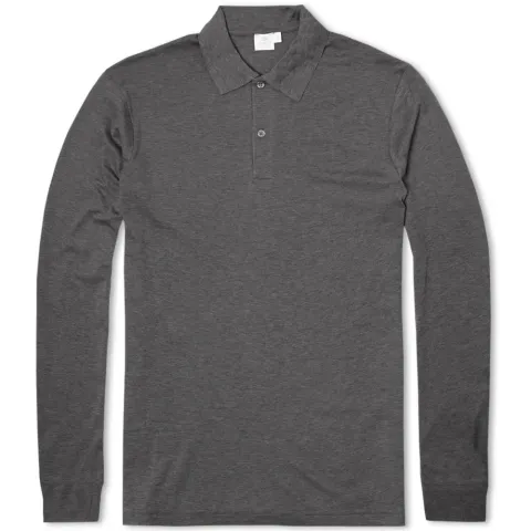Long Sleeve Jersey Polo Shirt