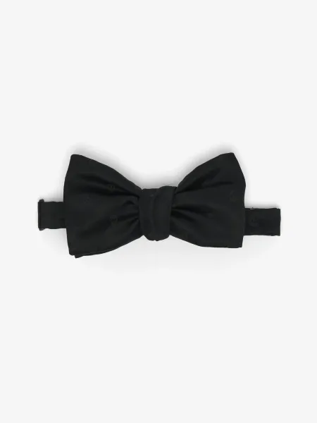 Frayed Detail Bow Tie