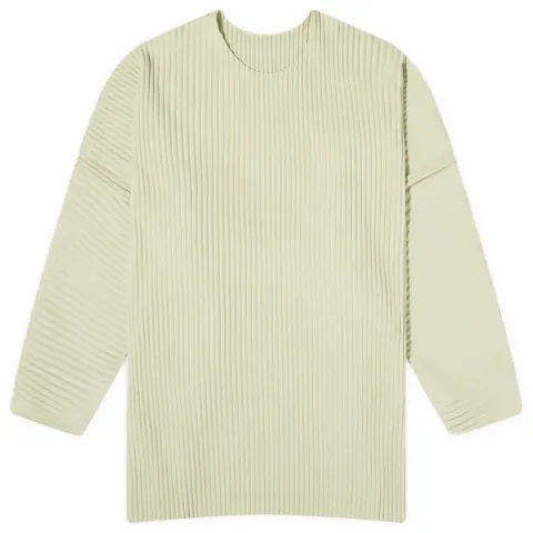 Pleated Long Sleeve T-Shirt