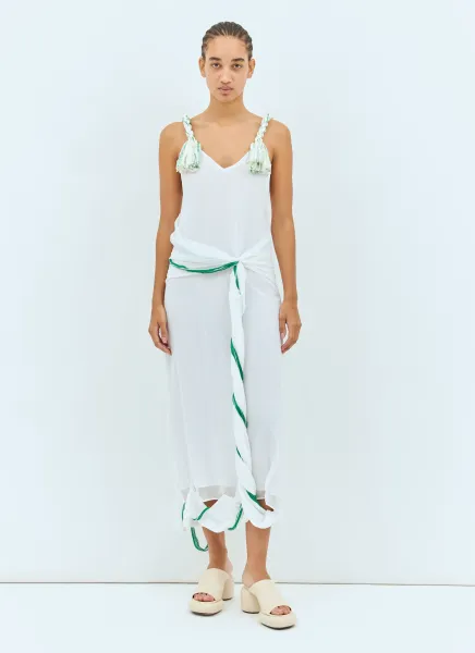 Tassel Strap Twisted Dress