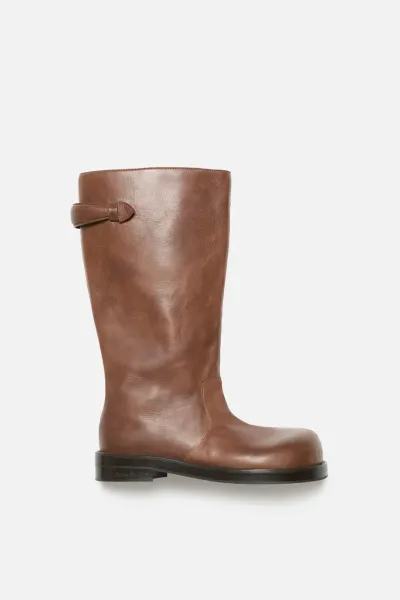 Leather boots
