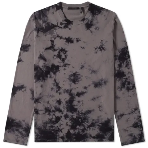 Long Sleeve Tie-Dye Logo Tee