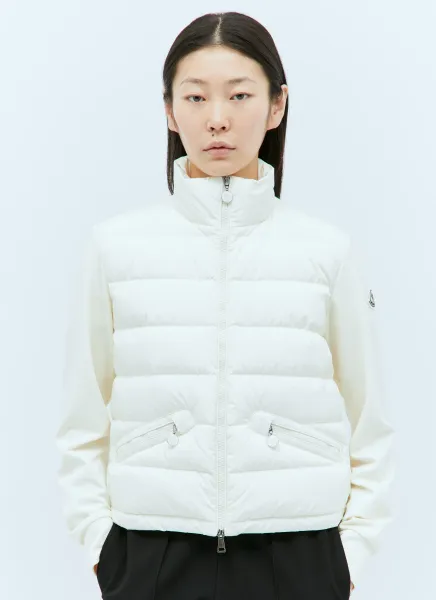 Padded Zip-Up Cardigan