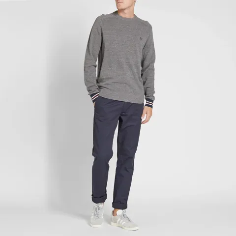 Fred Perry Textured Pique Crew Sweat