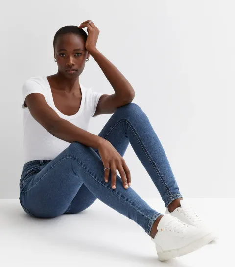 Women's Tall Blue Lift & Shape High Waist Yazmin Skinny Jeans