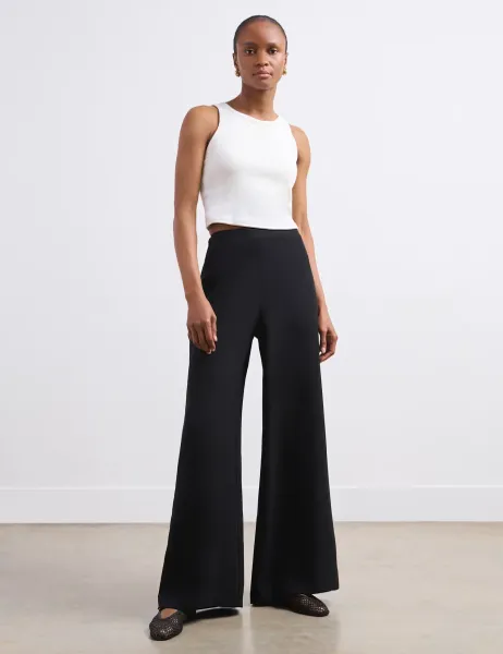 Finery London Crepe Wide Leg Trousers