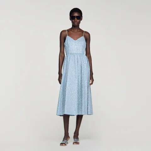 Sequined maxi dress