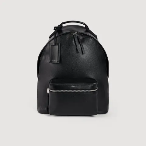 Reconstituted leather rucksack