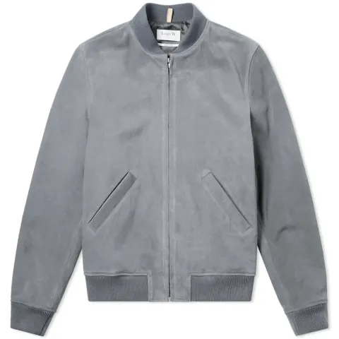 A.P.C. Louis W. Ferris Suede Bomber Jacket