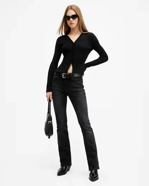 Haldan Slim Bootcut Stretch Denim Jeans