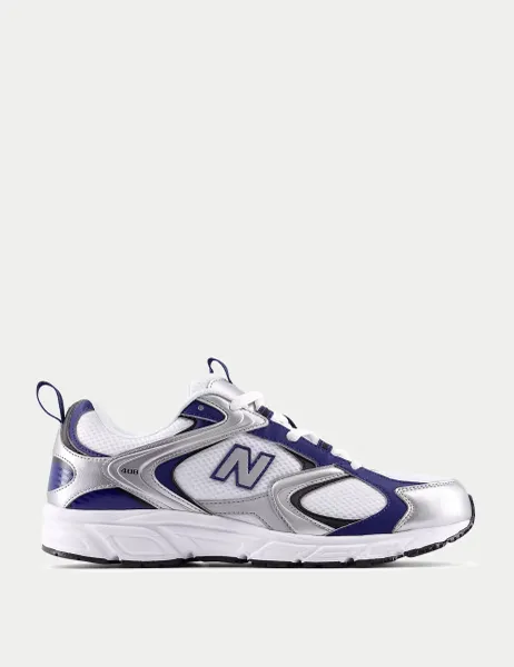 New Balance 408 Retro-Style Mesh Running Trainers White Mix