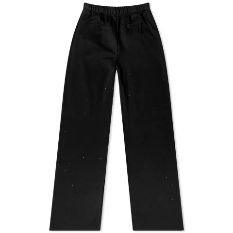 Crystal Fleece Wide Leg Sweat Pant