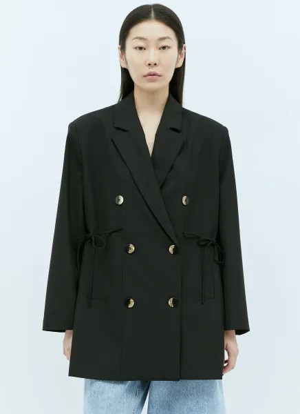 Drapey Melange Oversized Blazer