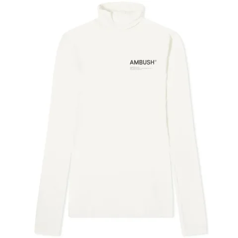 Front Logo High Neck Top
