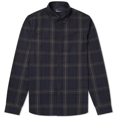 Fred Perry Contrast Stripe Tartan Shirt