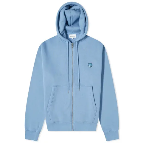 Maison Kitsuné Bold Fox Head Patch Zip Hoodie