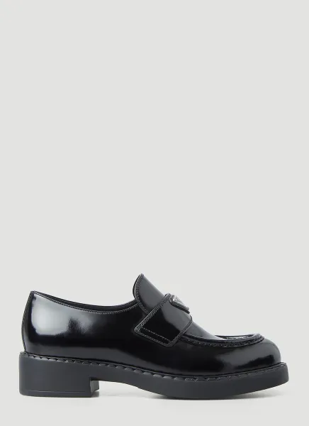 Logo Plaque Loafers