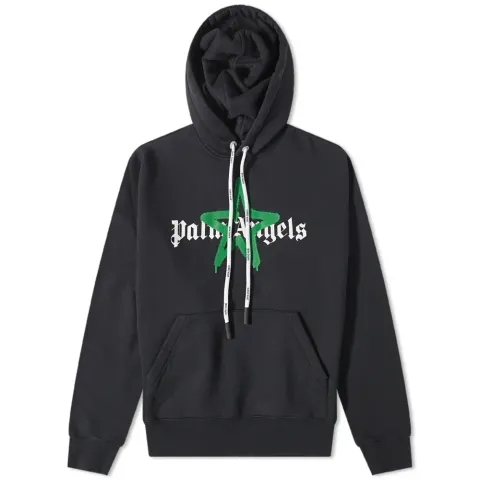Star Sprayed Logo Popover Hoodie