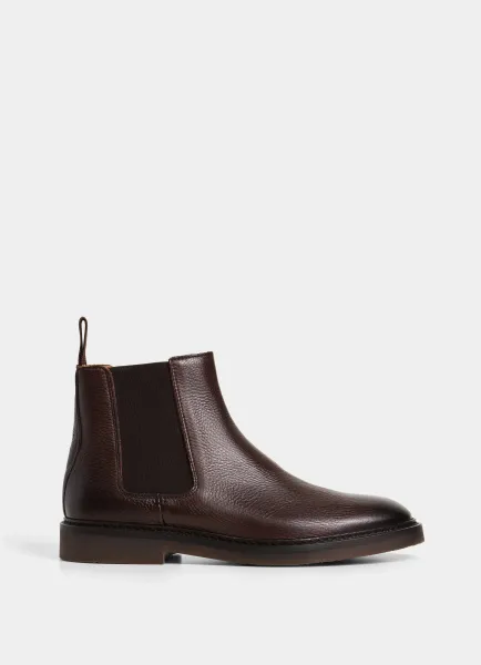 Hackett Leather Elsted Chelsea Boots