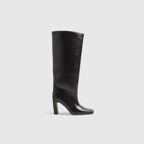 River Island Wide Fit Square Toe High Leg Boot