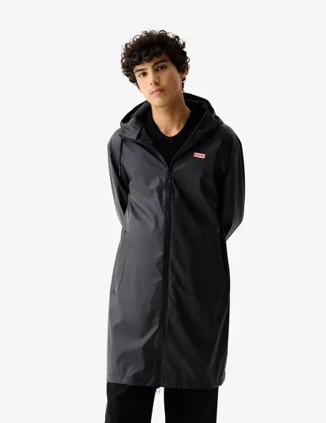 Hooded Raincoat Black