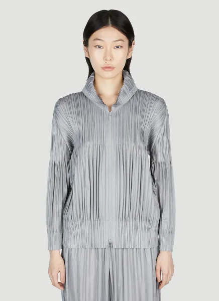 Pleated Hooded Sweatshirt