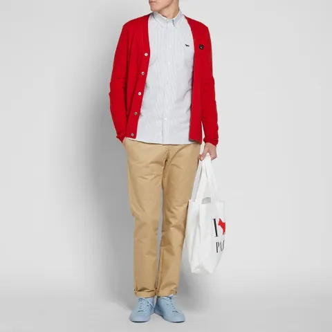 Maison Kitsuné Button Down Classic Stripe Oxford Shirt