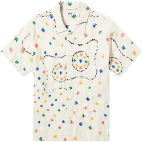 Hand Embroidered Vacation Shirt