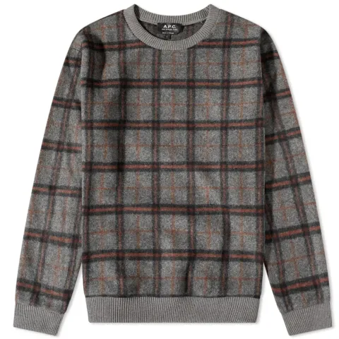 A.P.C. Heidi Check Crew Sweat