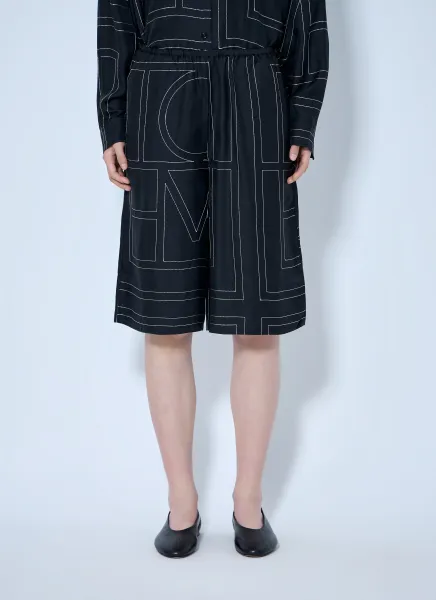 Monogram Silk Pj Culottes