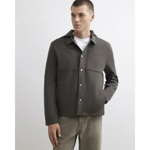 River Island Premium Slim Fit Hooded Overshirt