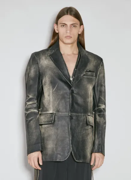 Cameron Brushed Leather Jacket