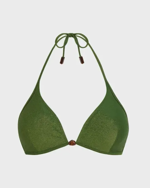 Vilebrequin Women Triangle Bikini Top Iridescent Jersey