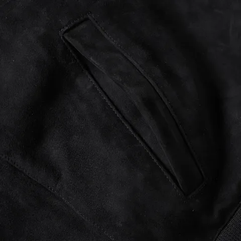 Thick Suede Bomber Jacket