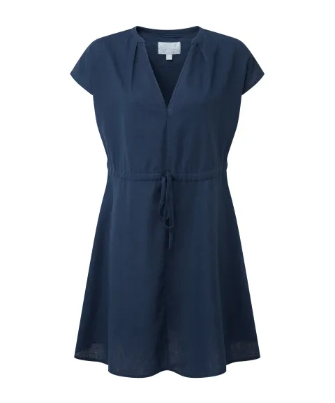 Schöffel Country Camelia Linen Dress - Dark Blueberry