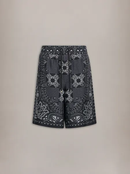 MA CHECK SHORT - Black