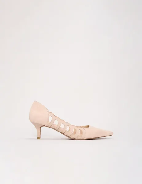 Phase Eight Suede Court Shoes Neutral