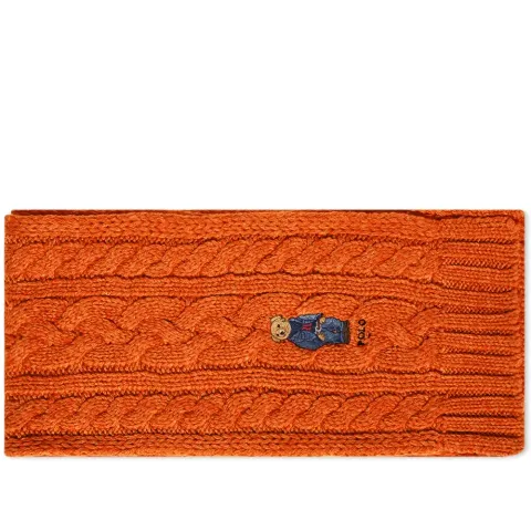 Bear Cable Knit Scarf