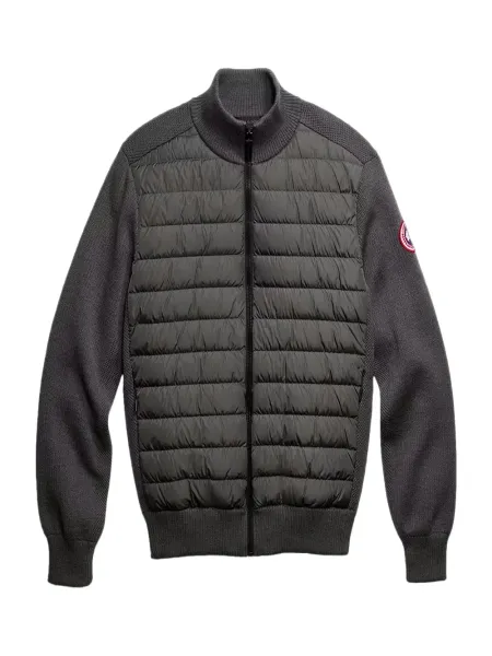 Men Hybridge Knit Jacket Iron Grey