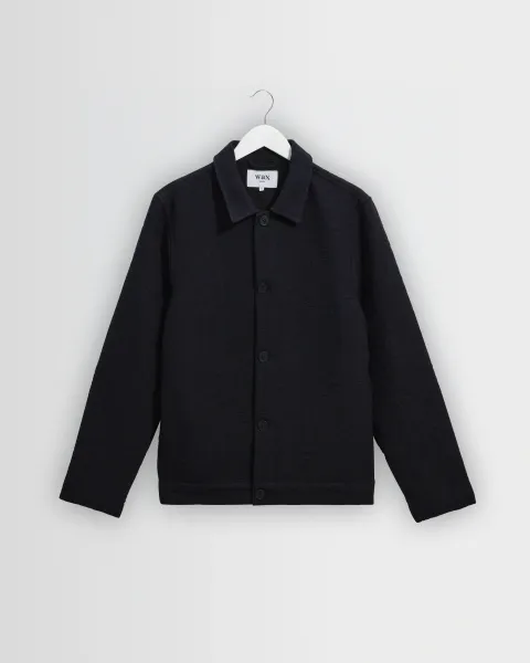 Iggy - Navy and Black Tonal Jacquard Jacket