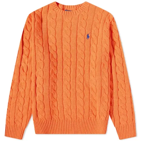 Cable Cotton Crew Knit